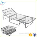 Metal bed frame iron steel folding single bed